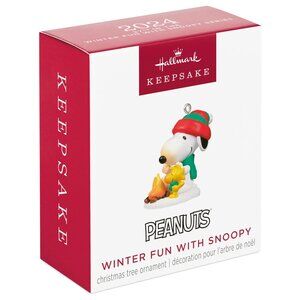 New! Peanuts Winter Fun with Snoopy #27 Hallmark Keepsake Christmas Ornament